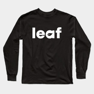 Leaf Wordmark Long Sleeve T-Shirt